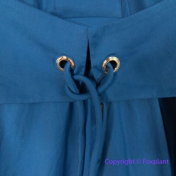 New! White House Black Market Short Sleeve Collar Poplin Midi Dress, size S - Picture 7 of 16